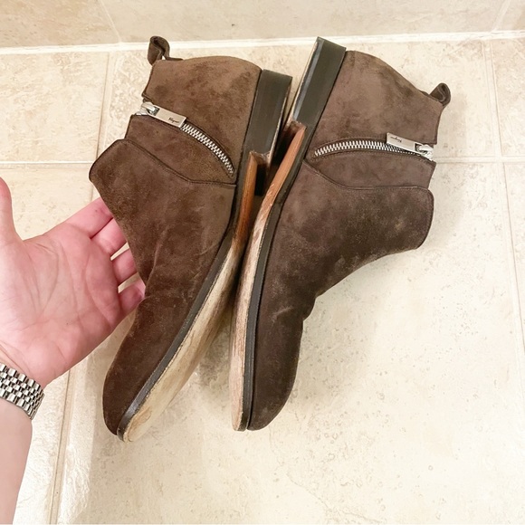 Salvatore Ferragamo Suede Ankle Chelsea Boots - Picture 3 of 10